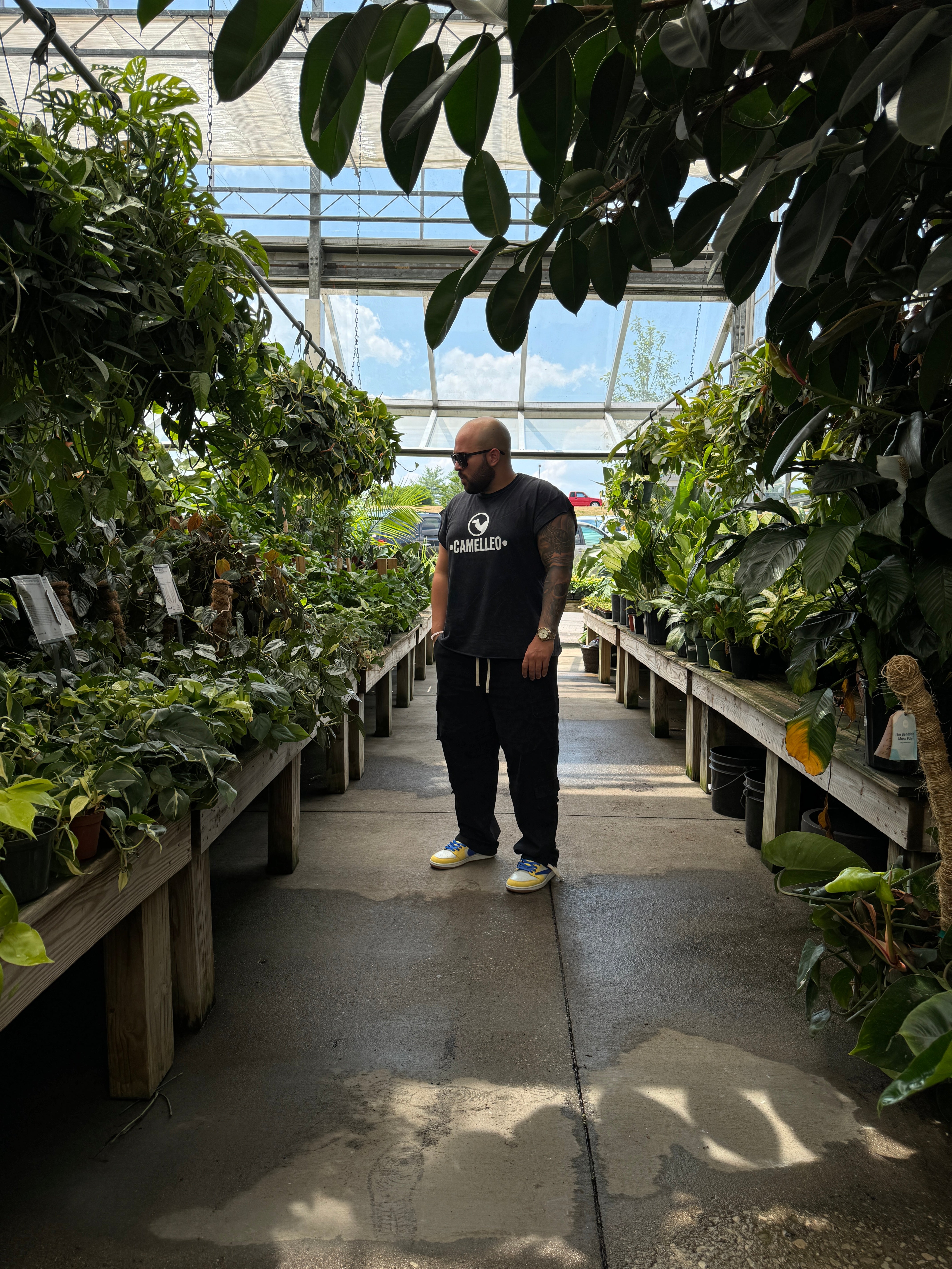 CAMELLEO MUSCLE TEE (VINTAGE BLACK)